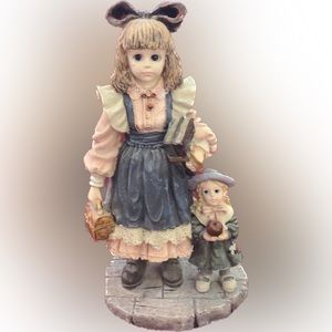 Yesterday's Child Figurine "Laura with Jane First Day of School"